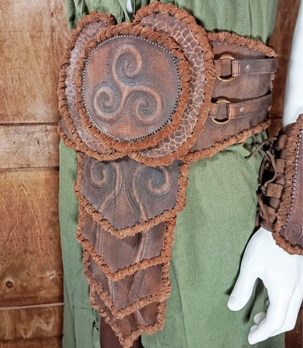 Armor leather pattern | Druid LARP set | Patterns & Instructions