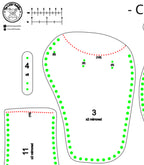 Kidney Belt Leather Pattern | Druid LARP | Template & instructions