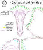 Woman Armor Leather Pattern | Female Druid LARP | Patterns & Instructions