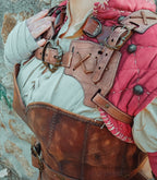 Chest harness leather pattern | tactical Rogue LARP | DIY instructions