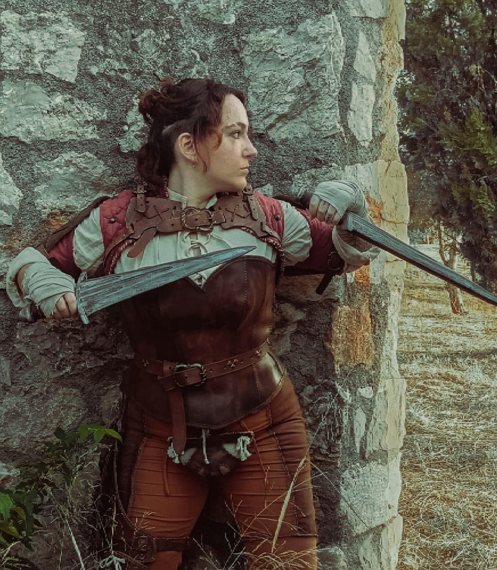 Chest harness leather pattern | tactical Rogue LARP | DIY instructions