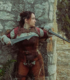 Chest harness leather pattern | tactical Rogue LARP | DIY instructions