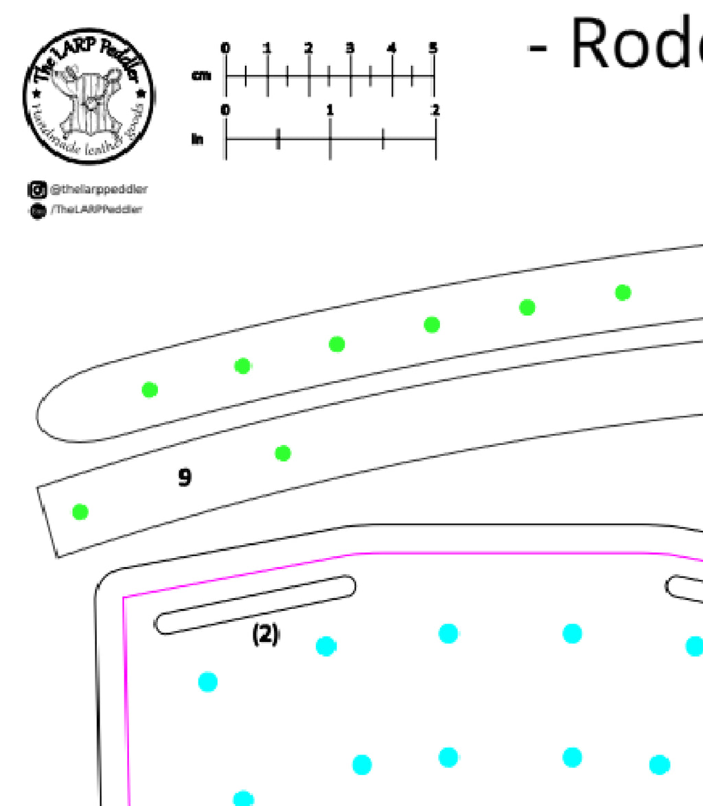 Chest harness leather pattern | tactical Rogue LARP | DIY instructions