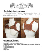Chest harness leather pattern | tactical Rogue LARP | DIY instructions