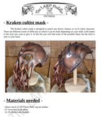 Cthulhu Mask Leather Pattern | Kraken Cultist | Pattern & Instructions