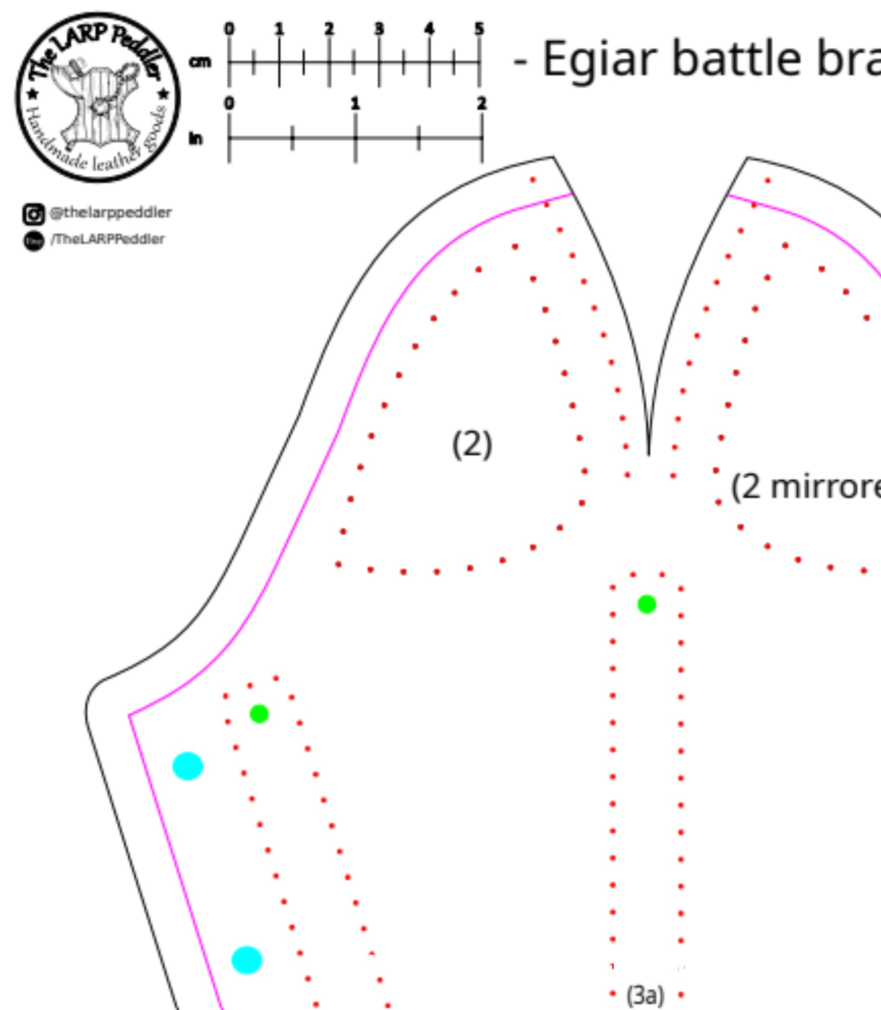 Bracers leather pattern | LARP Viking warrior armor | DIY instructions included