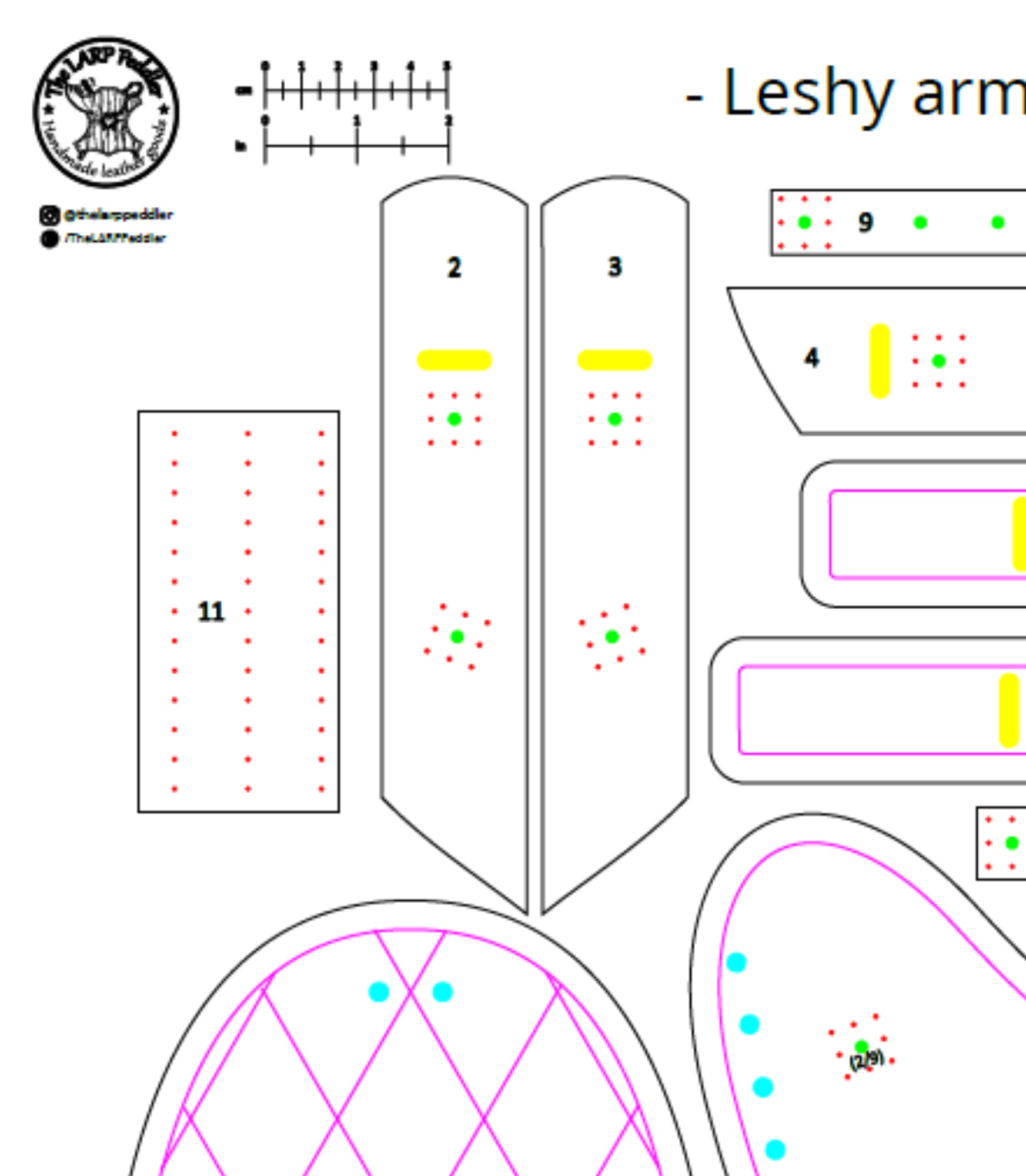 Dog harness leather pattern | Pet armor | DIY instructions