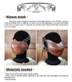 Mask leather pattern | Elf ranger faceshell | DIY instructions