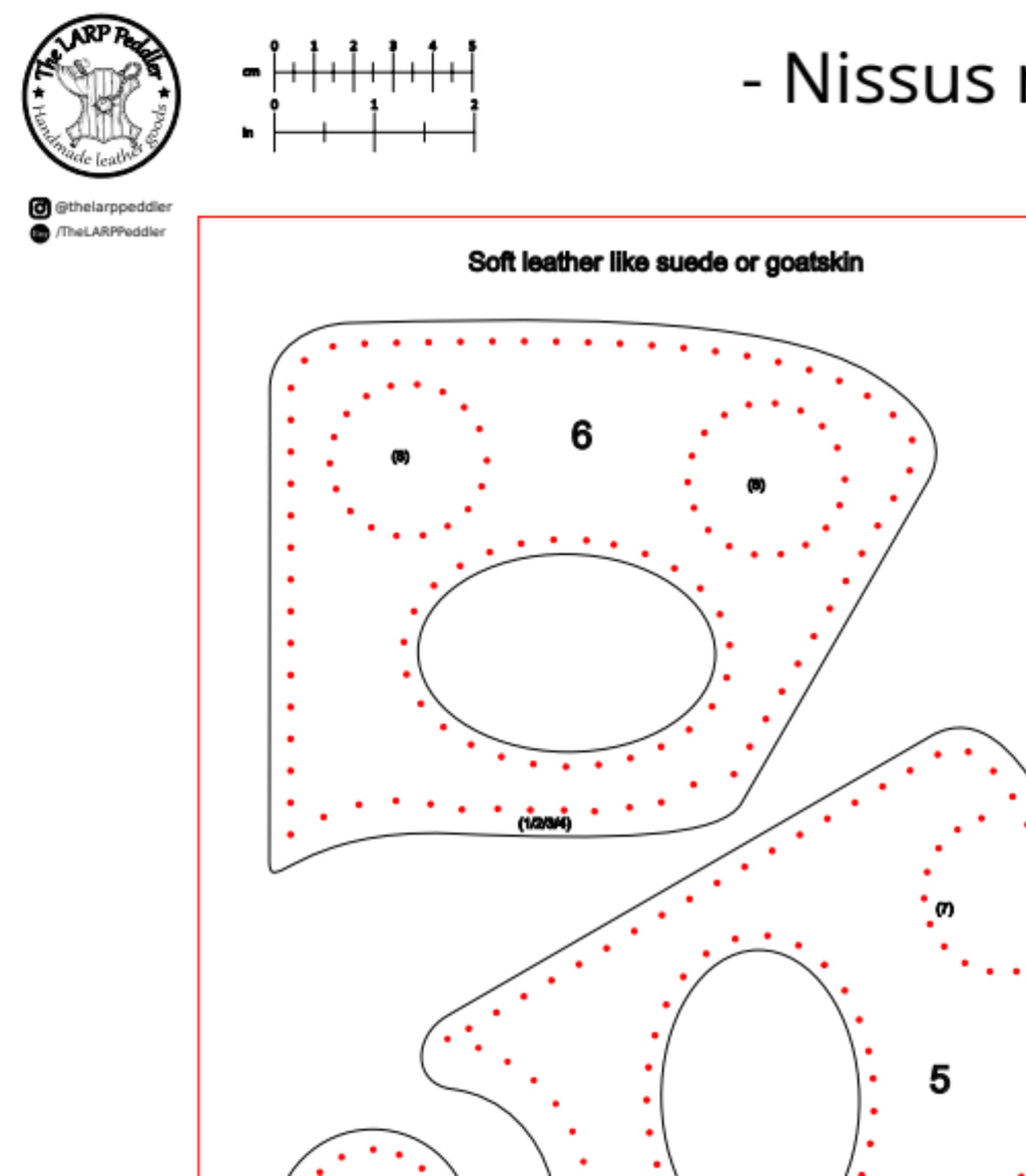 Mask leather pattern | Elf ranger faceshell | DIY instructions