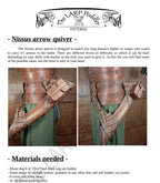 Leather quiver pattern | LARP archery | Easy to make with instructions