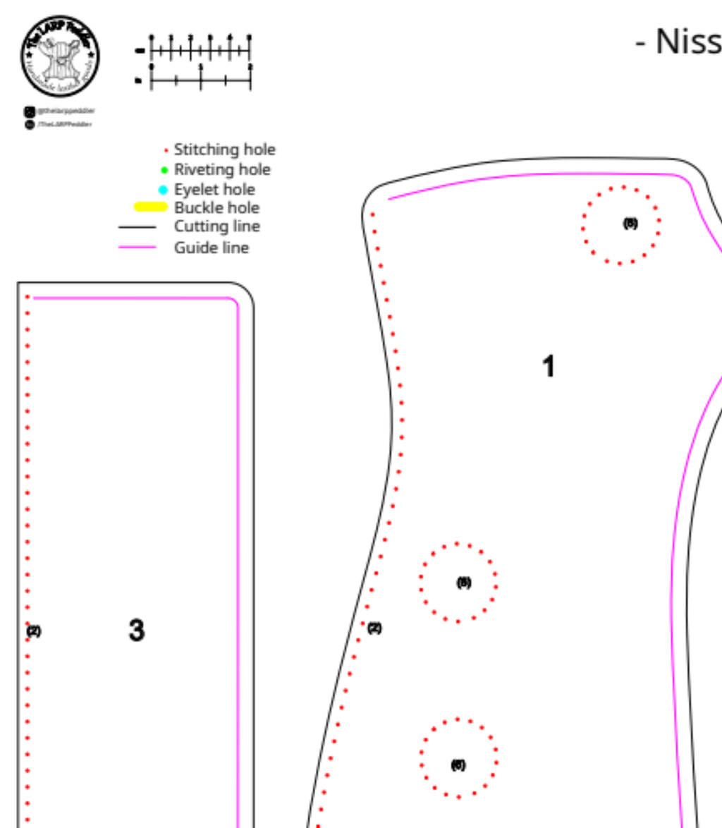 Gaiters leather pattern | LARP boots | Easy to make leatherworking instructions