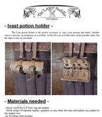 Potion holder leather pattern | LARP Alchemist | do it yourself instructions