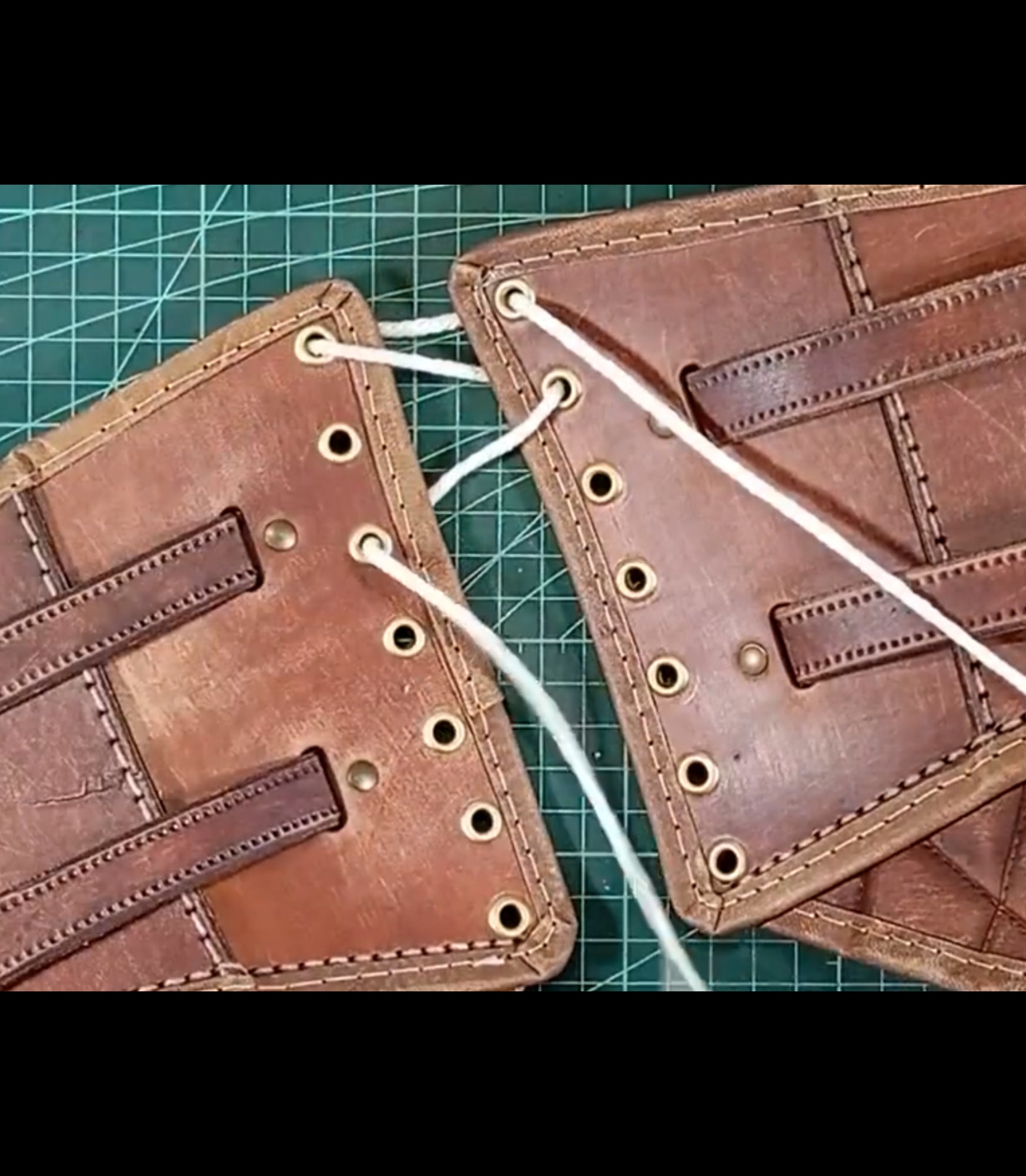 Kidney belt leather pattern | LARP female armor | DIY instructions