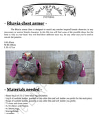 Leather armor pattern | LARP Female warrior | DIY instructions