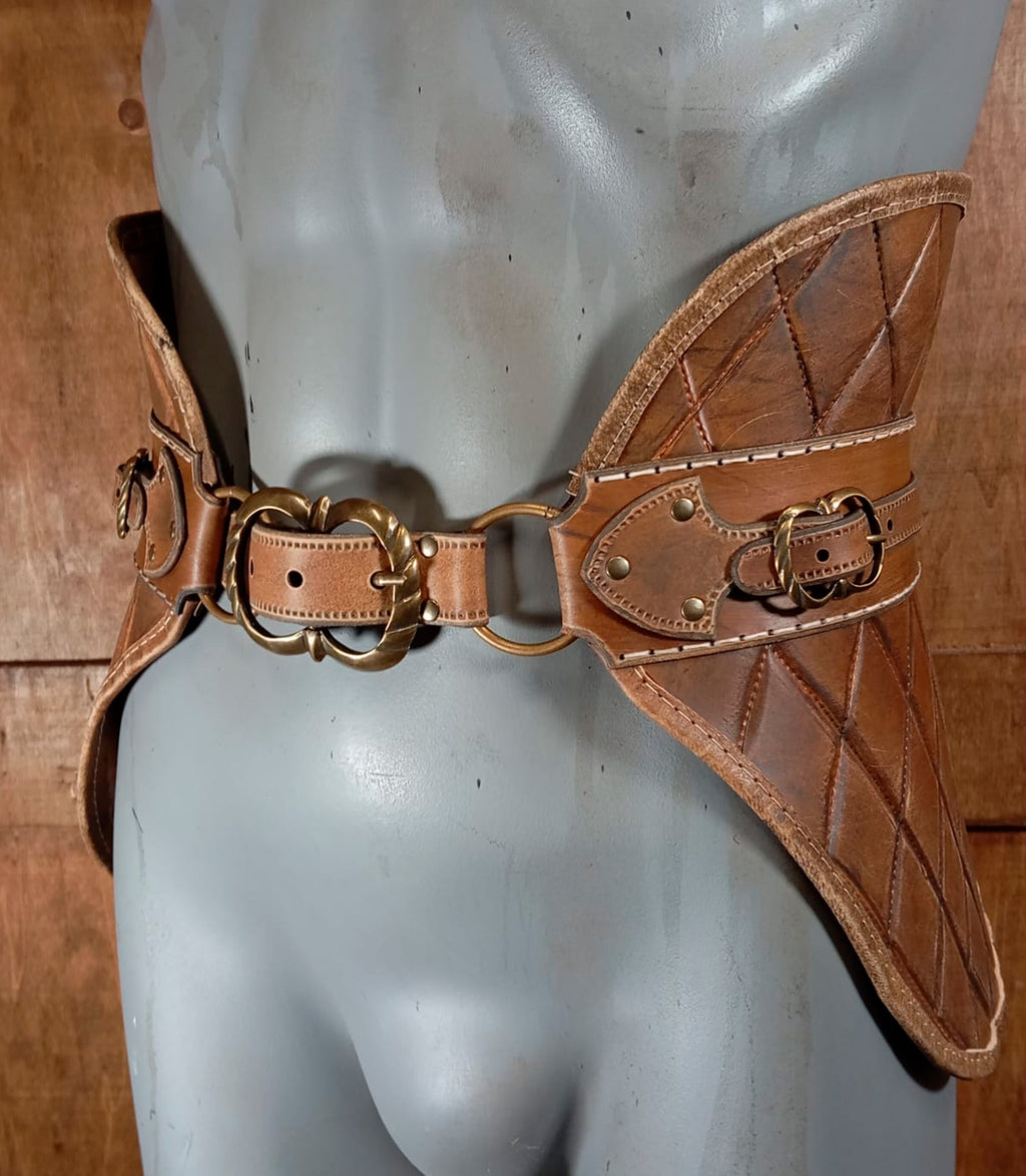 Kidney belt leather pattern | LARP Rogue Witcher | DIY instructions
