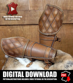 Bracer leather pattern | DnD Rogue armor | DIY instructions