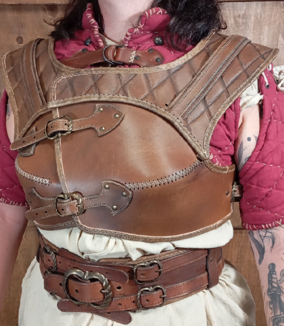 Female Armor leather pattern | DnD Rogue character | DIY instructions included