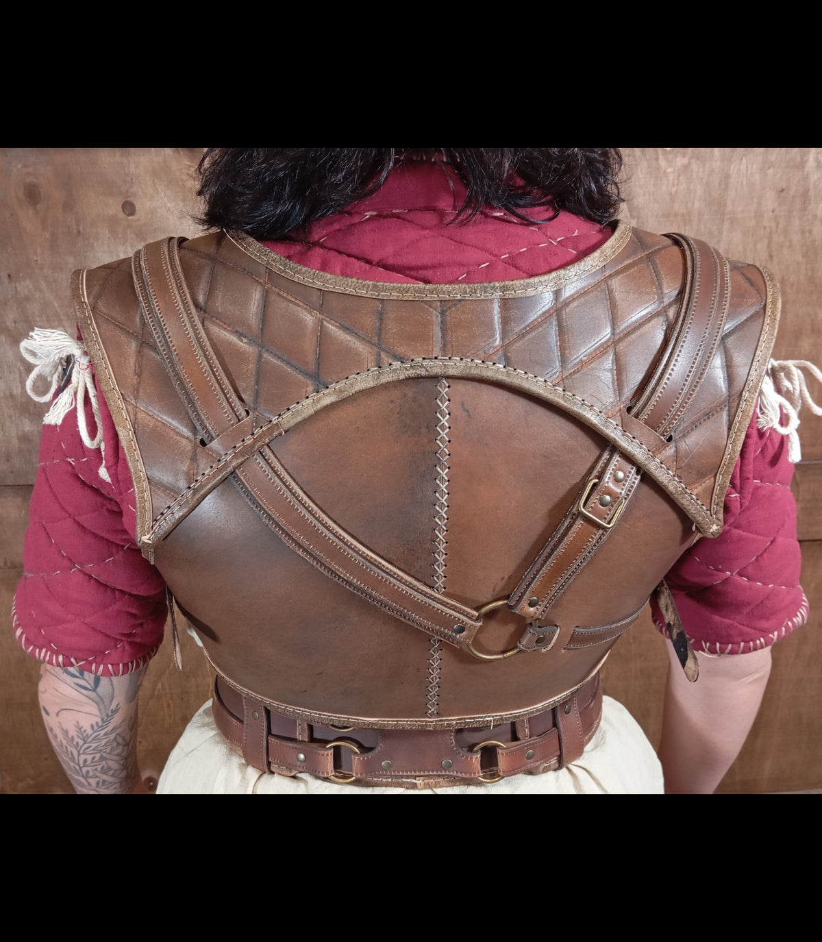Female Armor leather pattern | DnD Rogue character | DIY instructions included