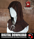 Hood Leather Pattern | DnD Rogue LARP | DIY instructions included