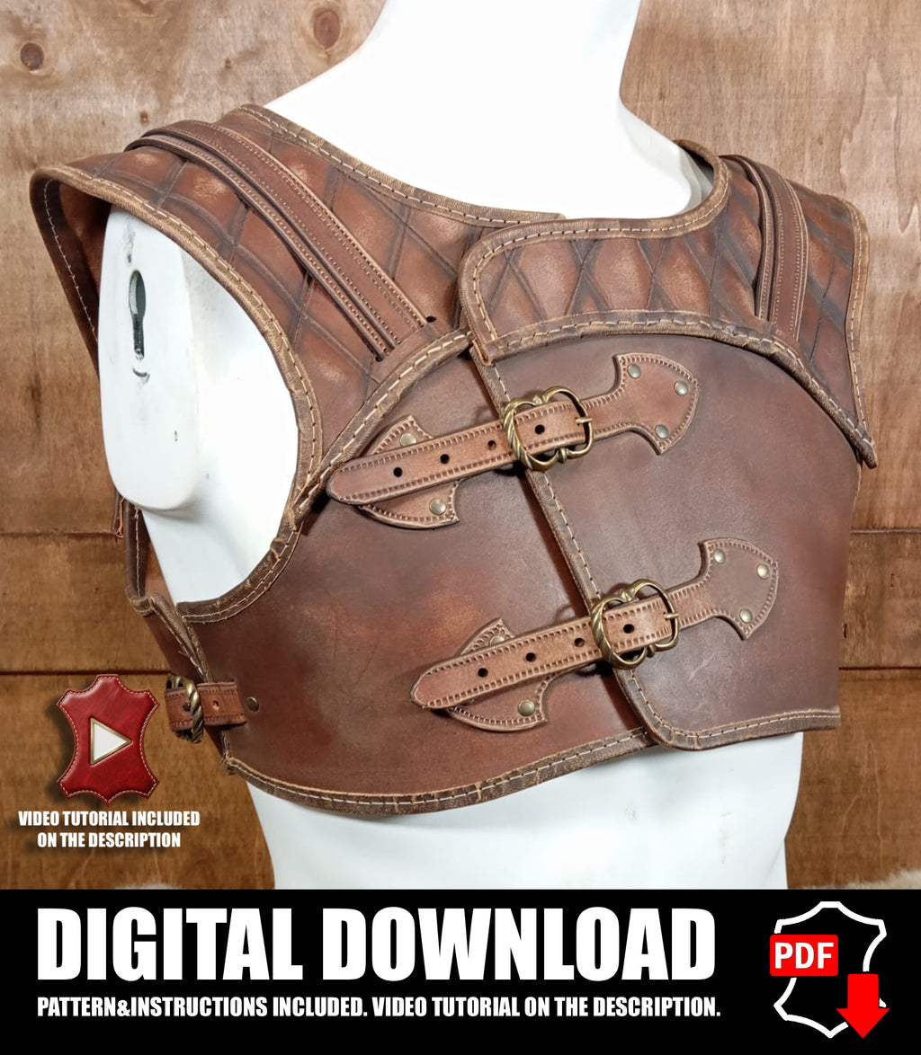 Armor leather pattern | DnD Rogue character | DIY instructions included