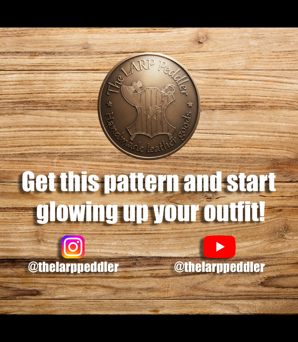 Armor leather pattern | Druid LARP set | Patterns & Instructions