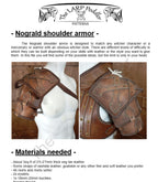 Shoulder pad leather pattern | Witcher LARP | DIY instructions
