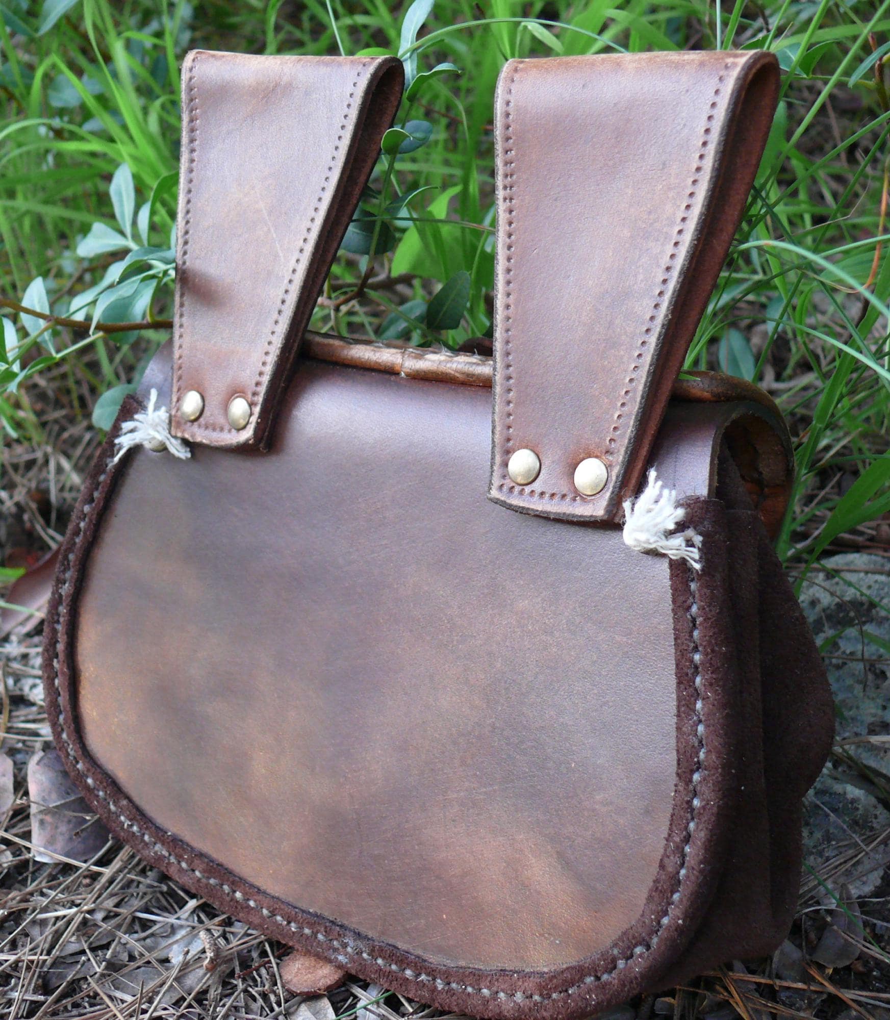 Leather pattern bag | Fantasy LARP outfit | DIY instructions