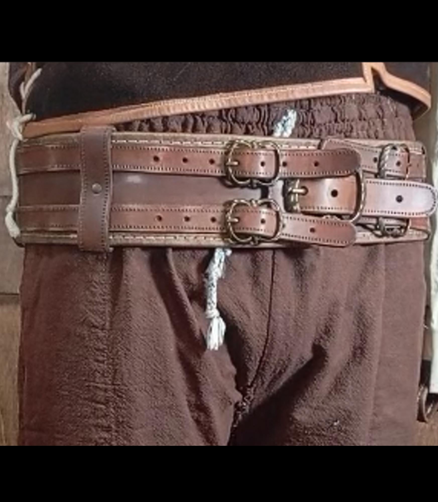 Leather pattern belt | LARP medieval | DIY instructions