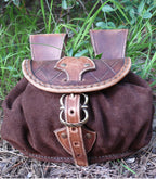 Leather pattern bag | Fantasy LARP outfit | DIY instructions