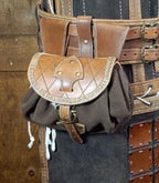 Leather pattern bag | Fantasy LARP outfit | DIY instructions
