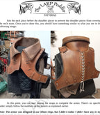 Leather armor pattern | LARP warrior | Easy to make leatherworking instructions