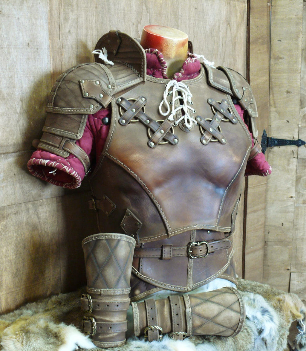 Leather bracers pattern | LARP Warrior | Easy to make with instructions