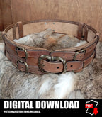 Leather pattern belt | LARP medieval | DIY instructions