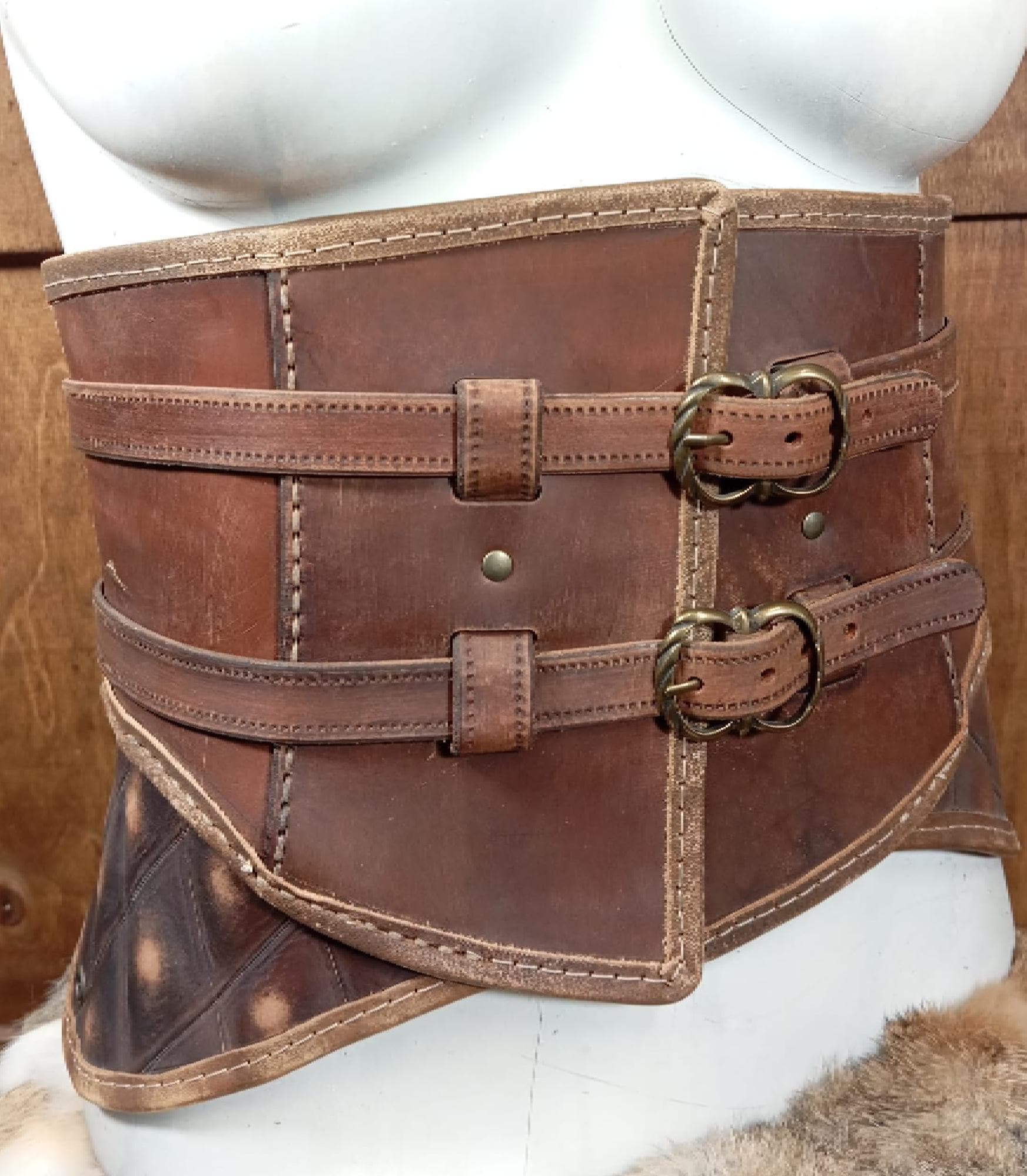 Female armor leather pattern set | LARP woman warrior | DIY instructions Full set