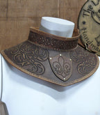 Gorget leather pattern | Steampunk musketeer | DIY Instructions