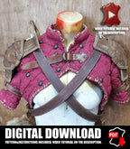 Shoulder pad leather pattern | LARP Warrior | DIY Instructions