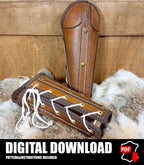 Bracers leather pattern | LARP Viking warrior armor | DIY instructions included