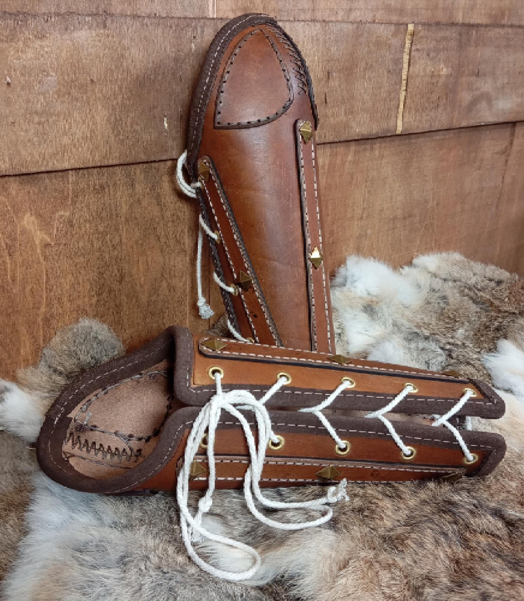 Bracers leather pattern | LARP Viking warrior armor | DIY instructions included