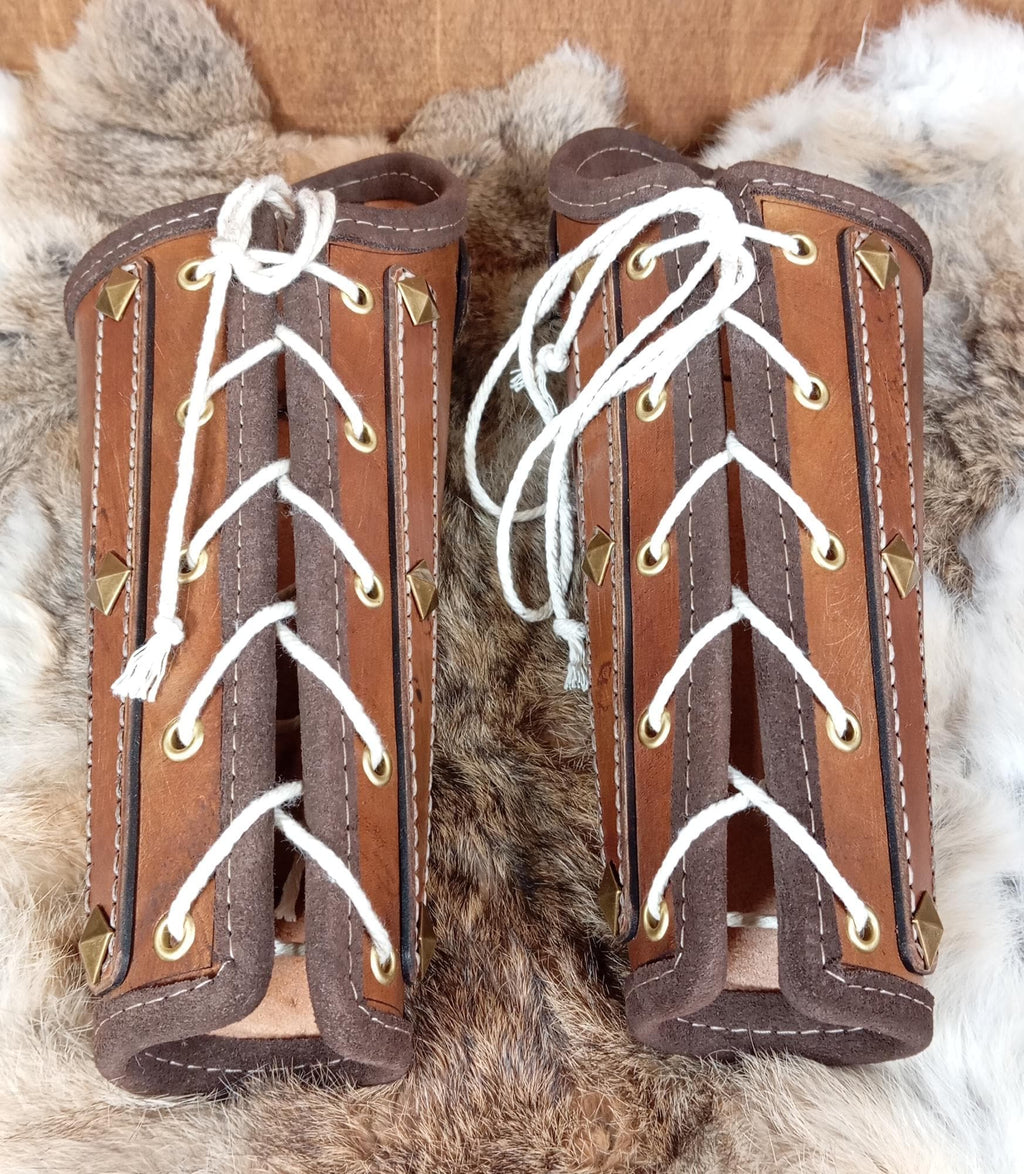 Bracers leather pattern | LARP Viking warrior armor | DIY instructions included