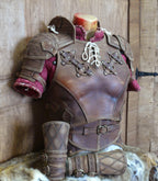 Female armor leather pattern set | LARP woman warrior | DIY instructions Full set
