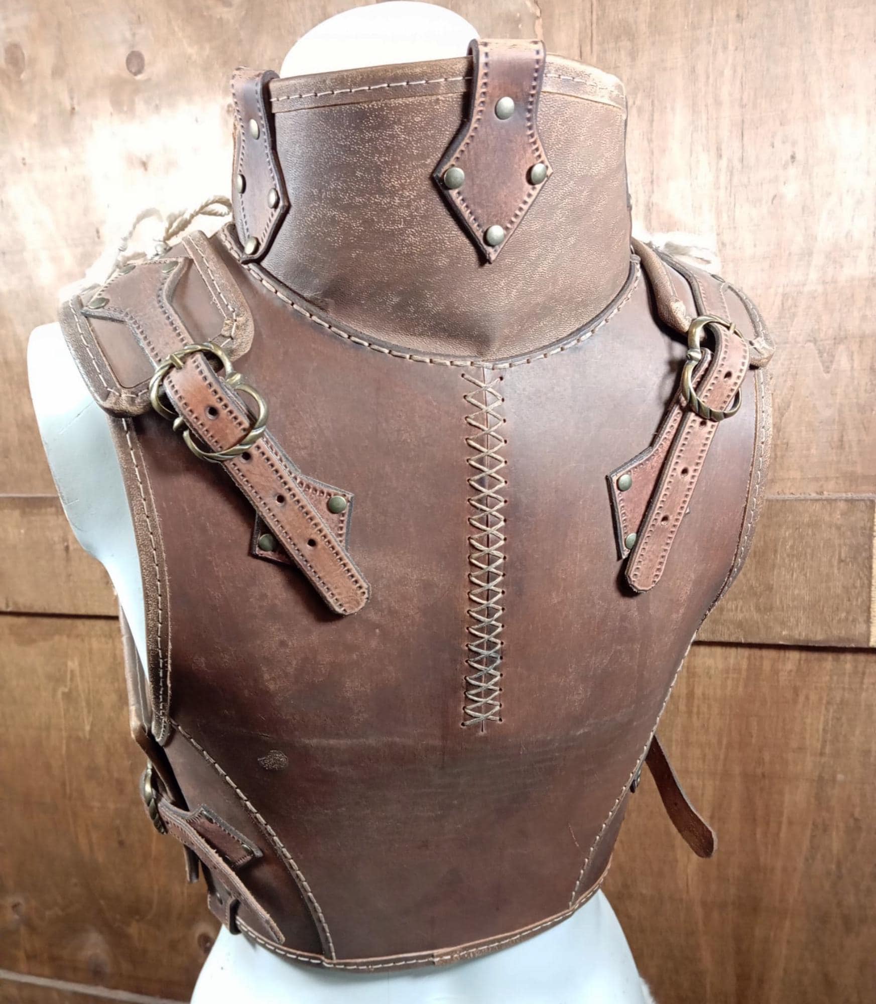 Female armor leather pattern set | LARP woman warrior | DIY instructions Full set