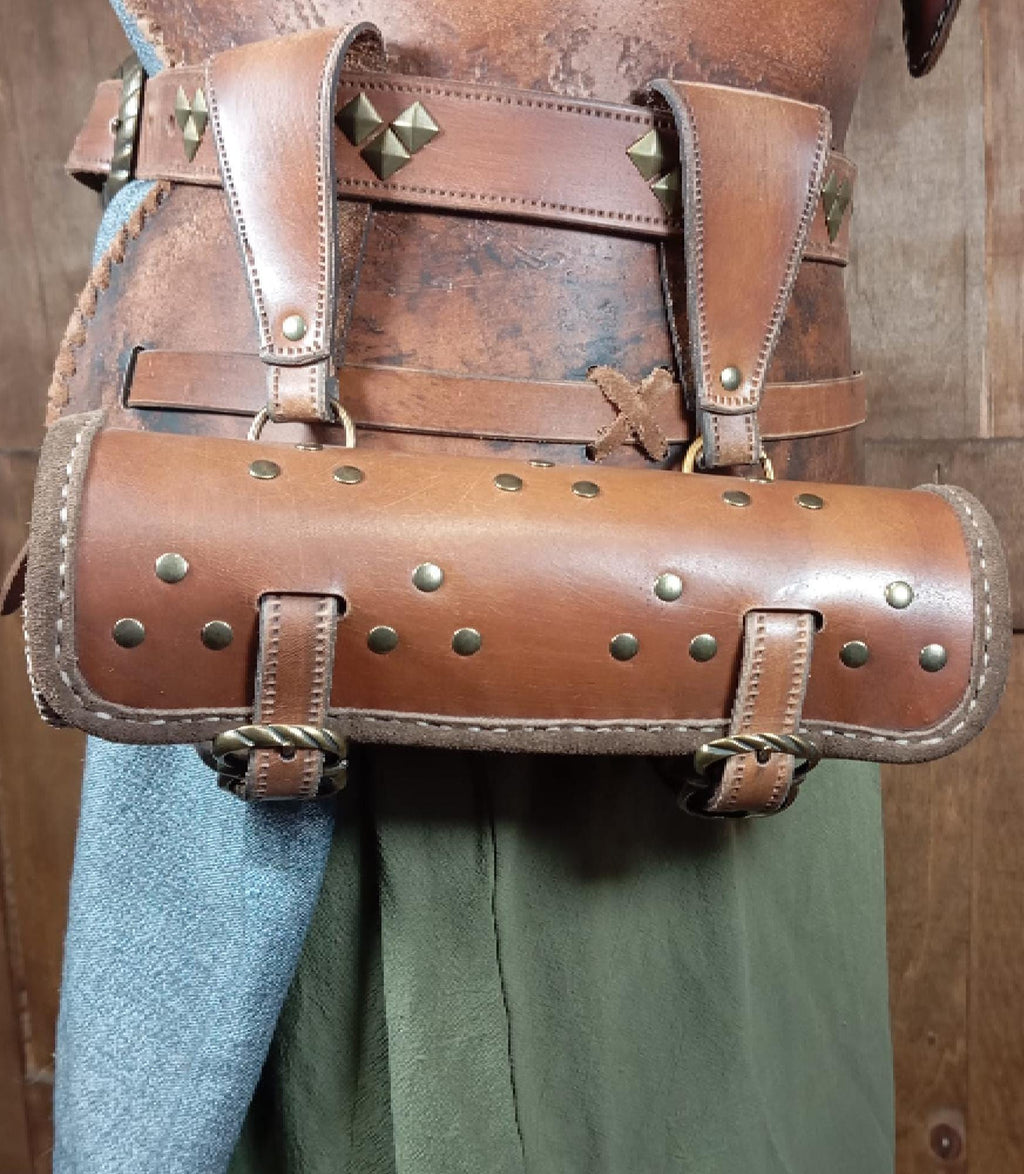Leather bag pattern | Larp fantasy purse | DIY instructions