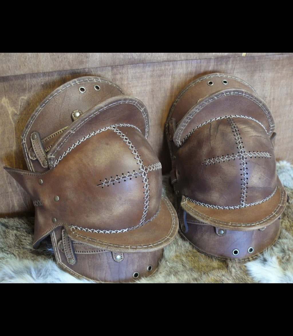 Knee armor leather pattern | LARP armor | DIY with instructions
