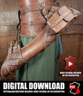 Leather quiver pattern | LARP archery | Easy to make with instructions