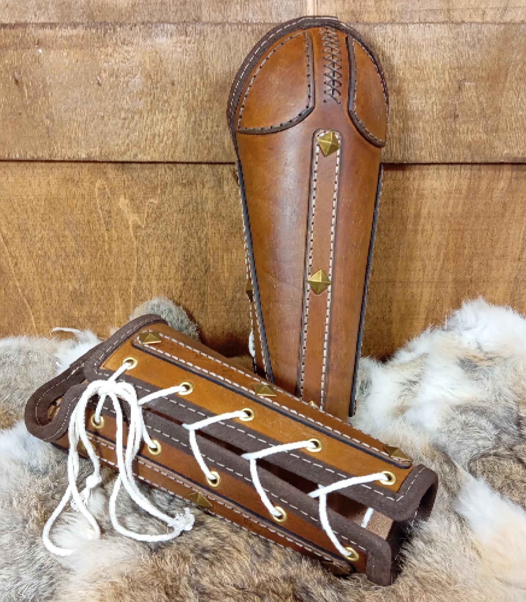Bracers leather pattern | LARP Viking warrior armor | DIY instructions included