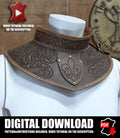 Gorget leather pattern | Steampunk musketeer | DIY Instructions