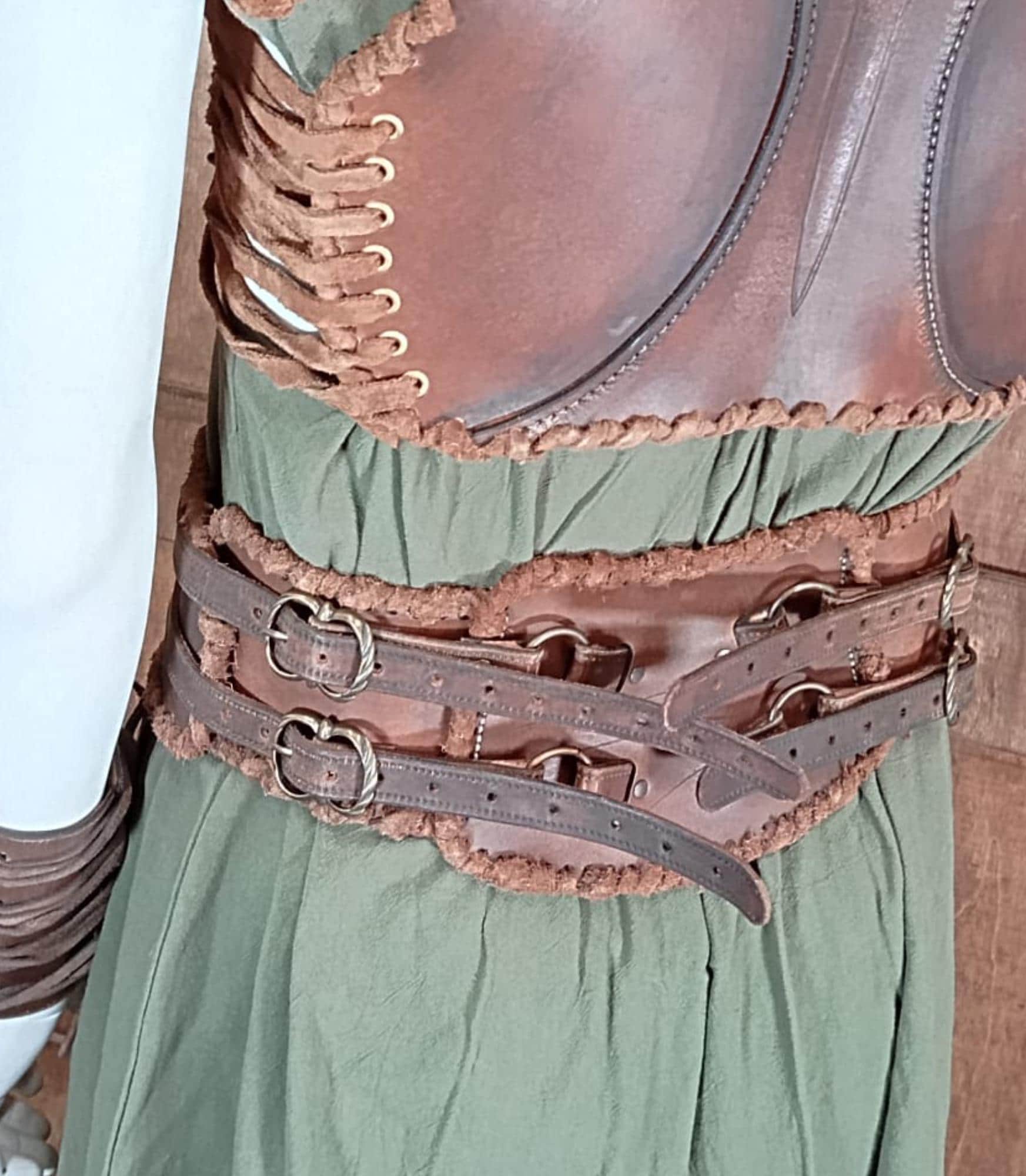 Kidney Belt Leather Pattern | Druid LARP | Template & instructions