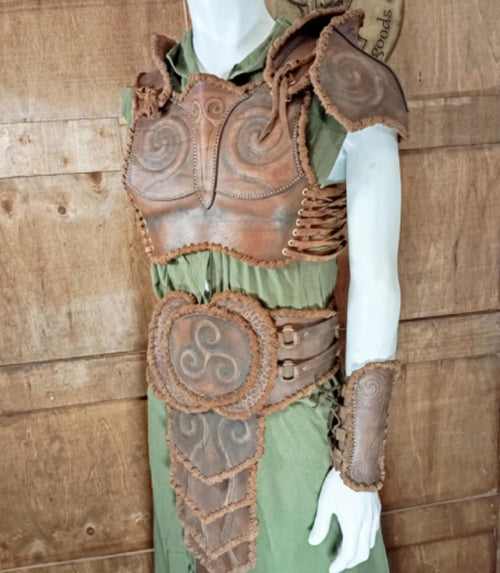 Armor leather pattern | Druid LARP set | Patterns & Instructions