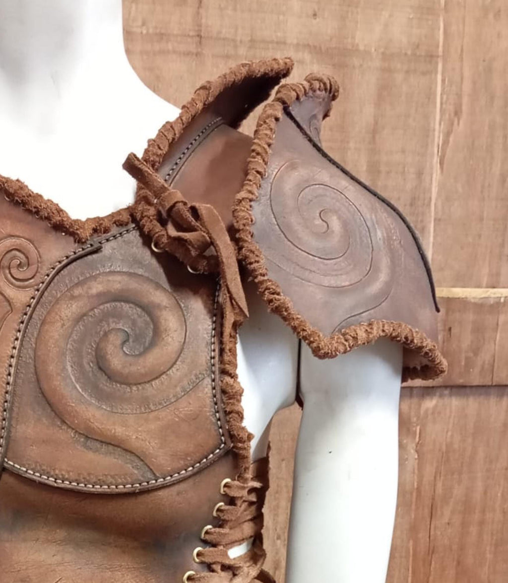 Armor leather pattern | Druid LARP set | Patterns & Instructions