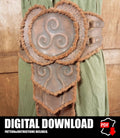 Kidney Belt Leather Pattern | Druid LARP | Template & instructions